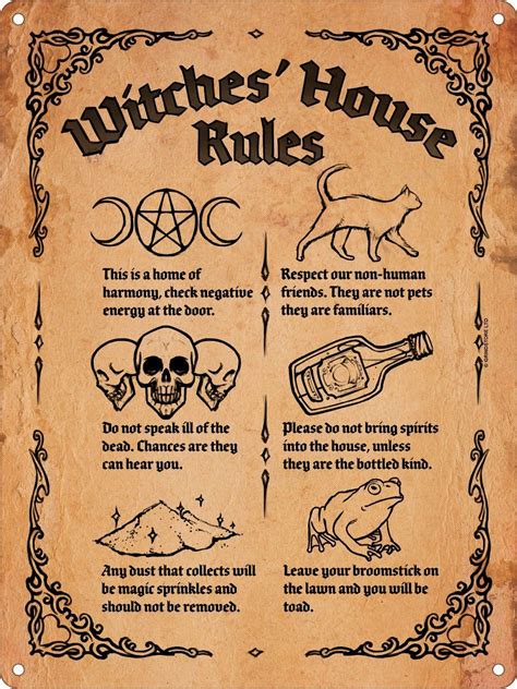 Rules of witchcraft